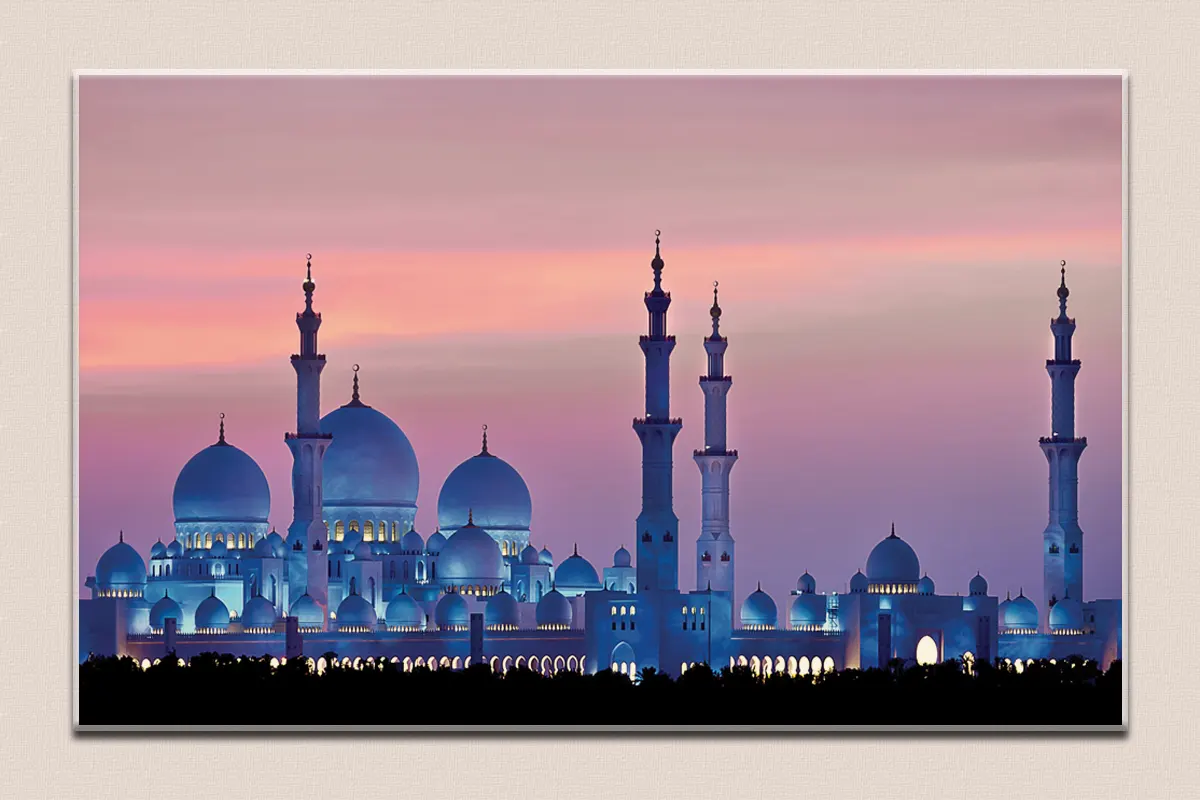 King Zayed Mosque Acrylic Landscape