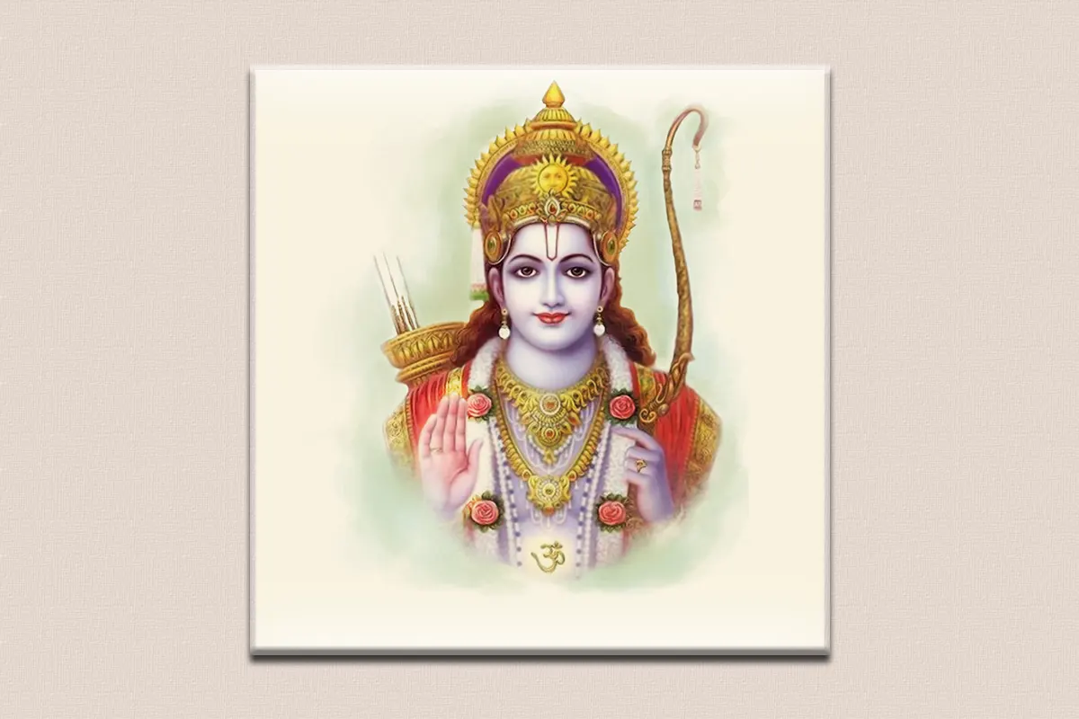 Sri Rama Acrylic Portrait